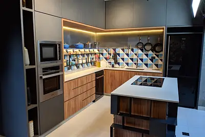 Cozinha para gravação e estúdio 