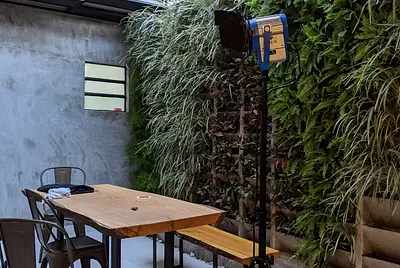 Cozinha para gravação e estúdio 
