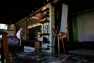 Loft de design industrial com vista para a Sé