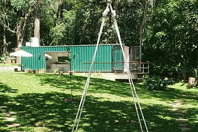 Casa container na Represa de Guarapiranga 