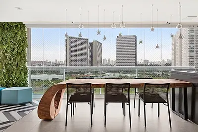 O apartamento mais bonito do Jardim das Perdizes. Vista deslumbrante, móveis de primeira linha assinados num projeto arquitetonico de Bia Hajnal.