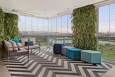 O apartamento mais bonito do Jardim das Perdizes. Vista deslumbrante, móveis de primeira linha assinados num projeto arquitetonico de Bia Hajnal.