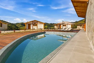 Espaço maravilhoso com vista panorâmica da Serra da Mantiqueira 